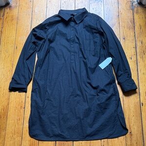 Universal Standard Black Rubicon Shirtdress - Size S (14-16)